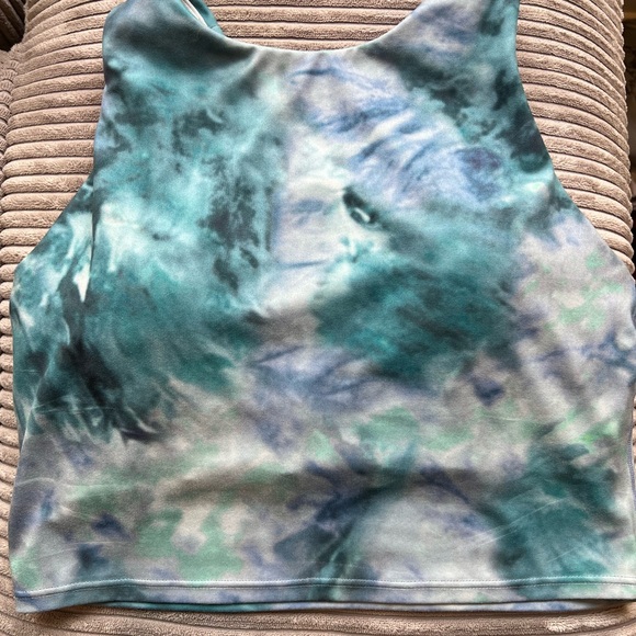 Athleta Conscious Crop Size Small, Blue Tie Dye - Picture 2 of 10